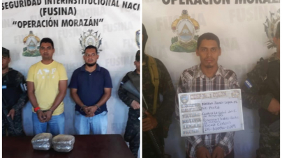 Fuerzas Armadas de Honduras detiene a ciudadanos en posesión de droga en Colón