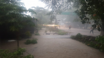FFAA inició la evacuación de personas por las fuertes lluvias en Tocoa, Colón