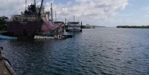 En coordinación con la Base Naval de Guanaja se finaliza la colocación de Barrera para evitar daños al ecosistema marino