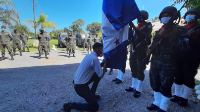 Ceremonias de baja en la Fuerza Naval de Honduras