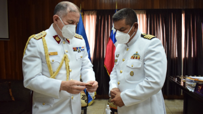 Fuerza Naval de Honduras recibe la visita del Agregado Militar de la Republica de Chile